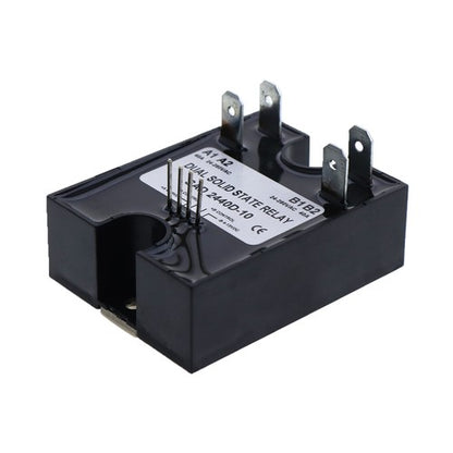 Solid Spare New Dual Solid State Relay D2440D-10 Random Turn On SSR 4-15VDC Input 280VAC 40A
