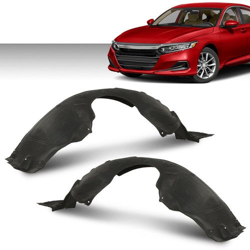 Solid Spare Front Fender Liner Splash Shield Left+Right Side Fit For 2018-2021 Honda Accord