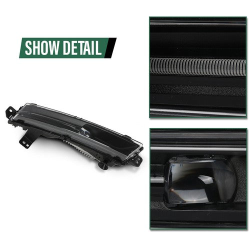 Solid Spare Fit For 18-22 Land Rover Range Rover LR142092 Front Bumper LED Fog Light Right