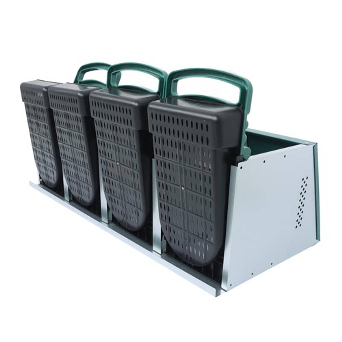 Solid Spare Chicken Nesting Boxes Metal Chicken Egg Laying Box with Perch 4 Hole