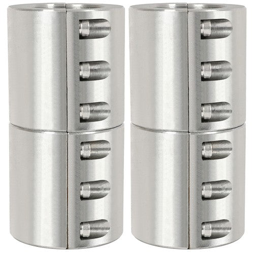 Solid Spare 4 Steel tube clamps weldable bolt on 1.75" 1 3/4" roll cage mounts