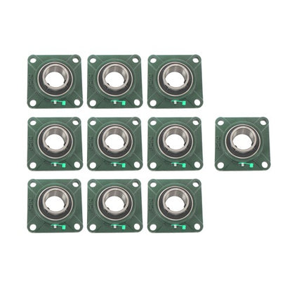 Solid Spare 10pcs UCF210-32 Pillow Block Flange Bearing 2" Bore 4-Bolt Self-Aligning