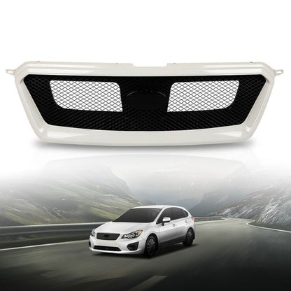Solid Spare Fit For 12-14 Subaru Impreza & Crosstrek Sport Front Bumper Upper Mesh Grille