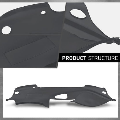 Solid Spare TPE Dash Cover Dashboard Overlay Gray Fit For 2004 2005 2006 2007 2008 Acura TL
