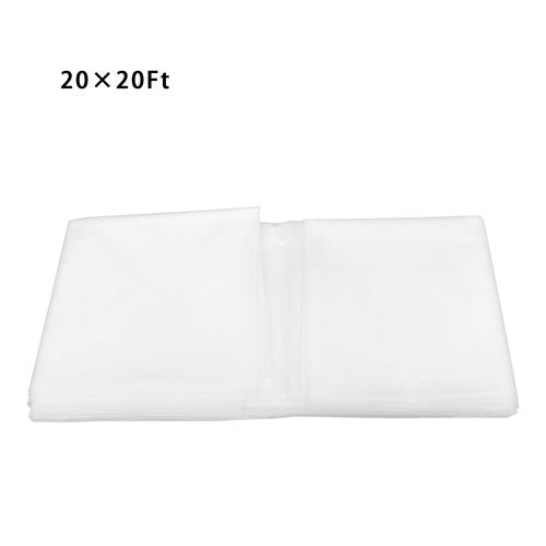 Solid Spare 6Mil Clear Polyethylene Film Greenhouse Plastic Sheeting 20 x 20 ft