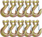 Solid Spare 10PCS 3/8" Grade 70 Heavy Duty Forged Steel Clevis Slip Hook With Safety Latch