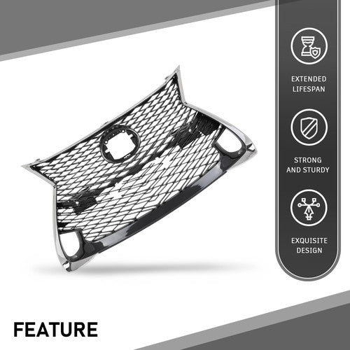 Solid Spare Front Bumper Grille Grill Fit For 16-17 Lexus GS200t 16-18 GS450h 16-20 GS350