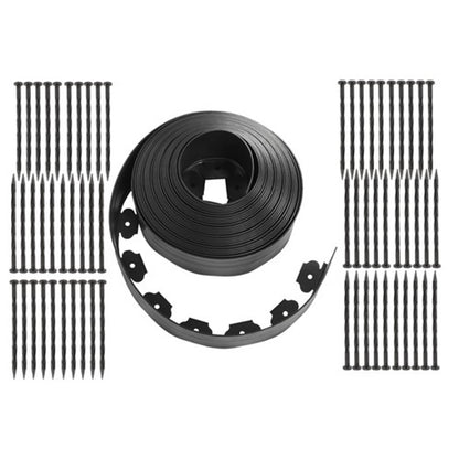 Solid Spare Garden Landscape Edging No Dig Lawn Edging Border With Anchoring Spikes Plastic