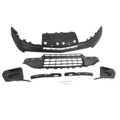 Solid Spare New Front Bumper&Grill&Fog Lamp Cover&Bracket For Chevrolet Traverse 2018-2020