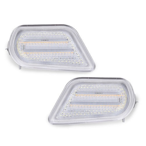 Solid Spare Fit For 1998-2002 Pontiac Firebird Trans Am Front Bumper LED Turn Signal Lights