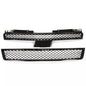 Solid Spare For 07-14 Chevy Tahoe/Suburban/Avalanche Mesh Front Bumper Grille Grill Black