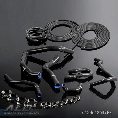Solid Spare Fit For 92-00 Civic Type-R DC2 B16A B18C DOHC Silicone Hose Kit+Vacuum Hose