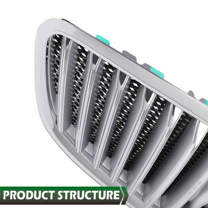 Solid Spare Fit For 2010-2013 Buick Lacrosse Front Bumper Upper Grille Grill w/ Chrome Trim