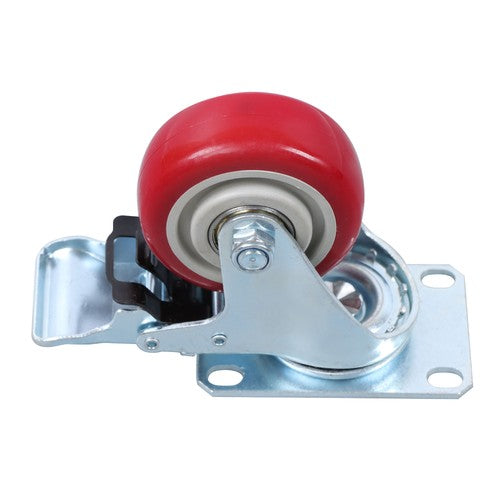 Solid Spare 3 Inch Industrial Heavy Duty Swivel Caster Wheels with Brake Set of 4 Safety