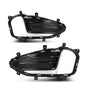 Solid Spare Fit For 2019-2024 Ford Edge Front Bumper Fog Light Bezel Lamp Trim Left+Right