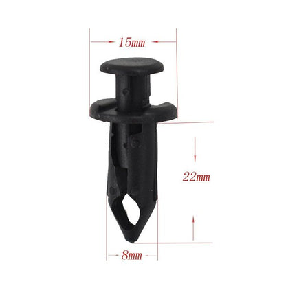 Solid Spare 100pcs ATV Retainer Clips 8mm Push Pin Splash Guard Body Panel For Honda New