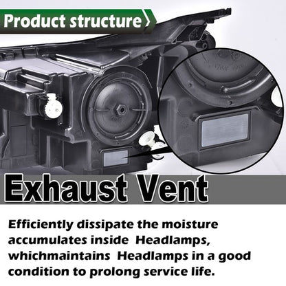 Solid Spare Fit For 2018-2021 Chevy Equinox Factory Halogen LED DRL Headlights Headlamps