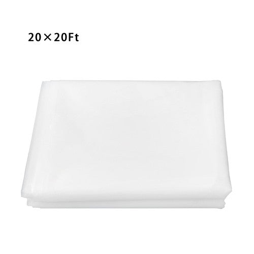 Solid Spare 6Mil Clear Polyethylene Film Greenhouse Plastic Sheeting 20 x 20 ft