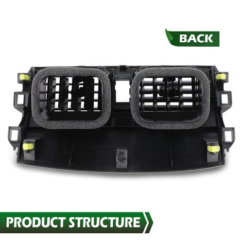 Solid Spare Dash Center A/C Air Vent Upper Bezel Trim Gray Fit For 2008-2013 Toyota Corolla