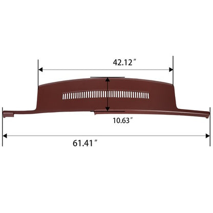 Solid Spare Dash Cover Cap Garnet For 88-94 Chevy GMC Pickup Blazer Suburban