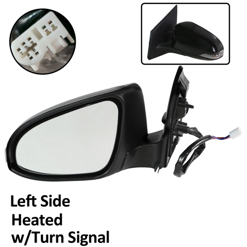 Mirror Power Heated w/Turn Signal Left Driver Side For Toyota Corolla 2014-2019