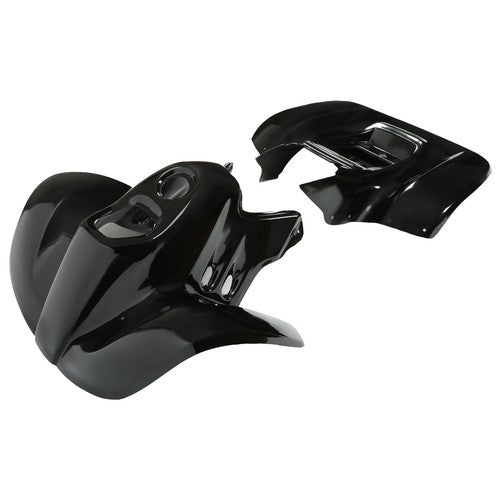 Solid Spare FOR 1993 - 2005 HONDA TRX90 BLACK ABS PLASTIC FRONT & REAR FENDERS SET