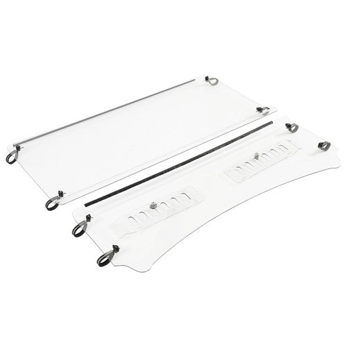 Solid Spare 2 Piece Clear Front Vented Windshield For Kubota RTV1140 CPX 2009-2016