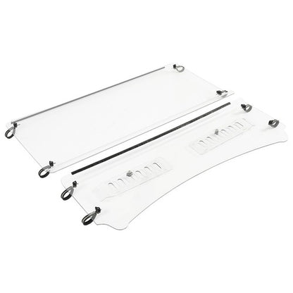 Solid Spare 2 Piece Clear Front Vented Windshield For Kubota RTV1140 CPX 2009-2016
