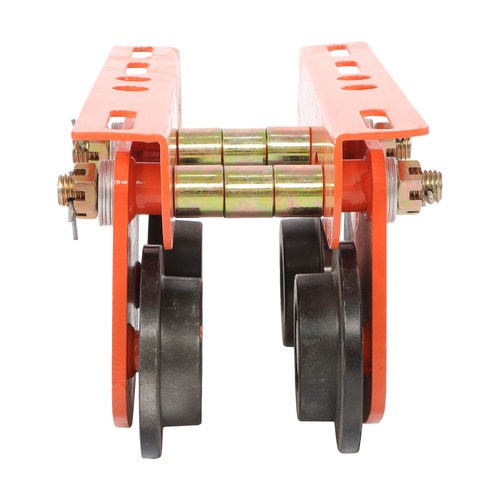 Solid Spare 2200lbs/1 Ton I-Beam Manual Trolley Double Wheels 2.68"-4.33" Adjustable