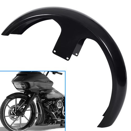 Solid Spare Painted 26" Wheel Wrap Front Fender For Harley Touring Street Glide Bagger