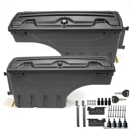 Solid Spare Truck Bed Storage Box Tool Box Left+Right Fit For 02-18 Dodge Ram 1500 2500 3500