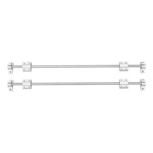 Solid Spare 8mm × 500mm 2Pcs Linear Motion Rail Shaft w/ 4 SCS8UU Bearing & SK8 Rail Support
