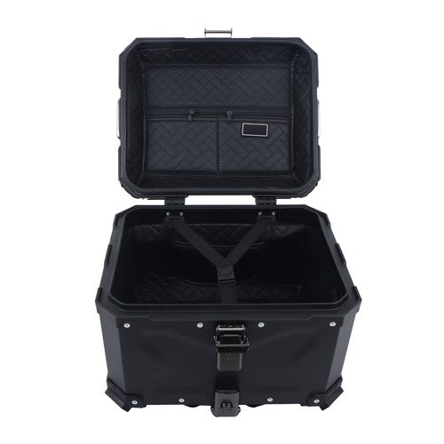 Solid Spare Waterproof Trunk Luggage Storage Case with Safety Lock Motorcycle Top Box 45L