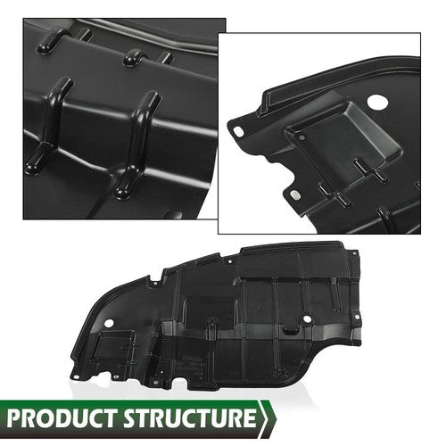 Solid Spare Front Engine Splash Shield Under Cover Fit For 07-12 Lexus ES350 Left & Right