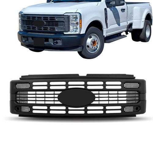 Solid Spare PC3Z8200AB Front Upper Grille For Ford F250 2023 2024 Super Duty XL/XLT Black
