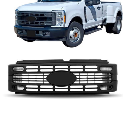 Solid Spare PC3Z8200AB Front Upper Grille For Ford F250 2023 2024 Super Duty XL/XLT Black