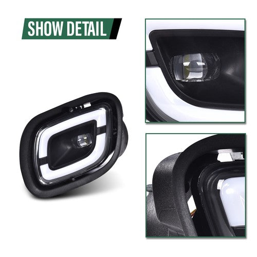 Solid Spare LED Fog Lights Lamp White Color Fit For 08-17 Freightliner Cascadia Left+Right