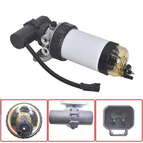 Solid Spare Fuel Filter Assembly For JCB DIESELMAX 444 CAT 422E 428D 428E 432D 248B 287B