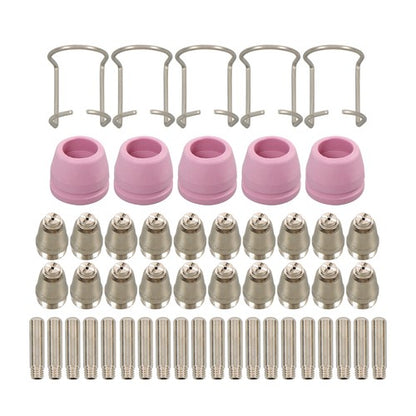 Solid Spare KIT TIPS CUT50 60Amp 50pcs SG-55 AG-60 WSD-60 Plasma Cutter Torch Consumables