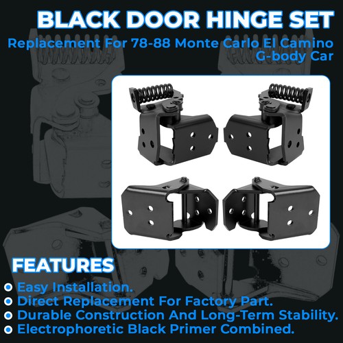 Solid Spare 4pc Door Hinges For 78-88 G-body Malibu Regal El Camino Oldsmobile Monte Carlo