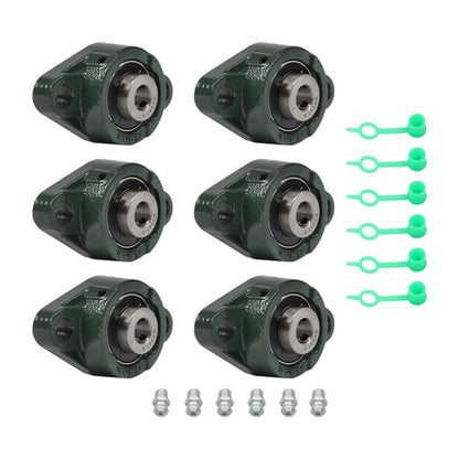 Solid Spare 6pcs UCFL201-8 Pillow Block Bearing With 1/2" Bore Solid Base Self Alignment