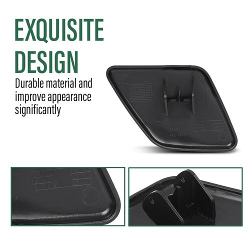 Solid Spare Fit For 2007-2014 Volvo XC90 Front Bumper Headlight Washer Cover Left & Right