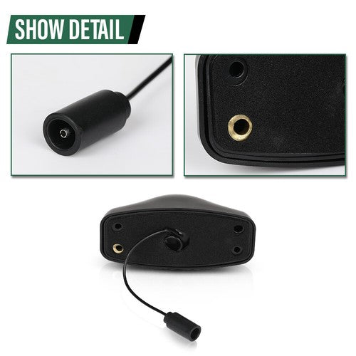 Solid Spare Fit For Humvee LED Side Marker Light with Reflector and Housing - Black
