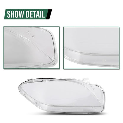 Solid Spare Fit For 2011-2015 Mercedes-Benz ML Class W166 Headlight Headlamp Lens Cover