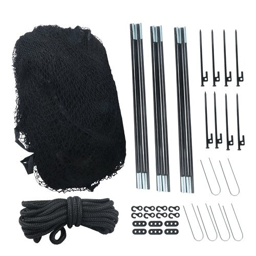 Solid Spare 22x12x8 FT Baseball and Softball Batting Cage Net and Frame Softball Hitting Net