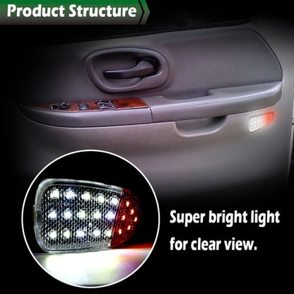 Solid Spare 2x LED Panel Door Interior Courtesy Light Lamp Fit For 1997-2003 Ford F150 F250