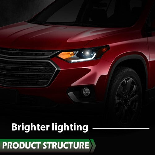 Solid Spare Fit For 2018-2021 Chevy Traverse HID Headlight w/ LED DRL Driver Left Side LH