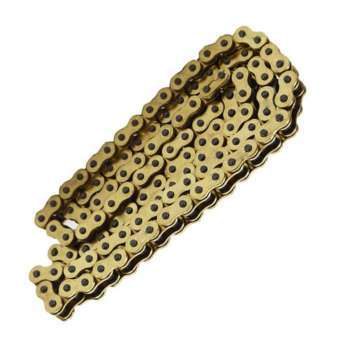 Solid Spare ATV Motorcycle 525 Pitch 120 Links With O-Ring Drive Chain Gold Color 525-120
