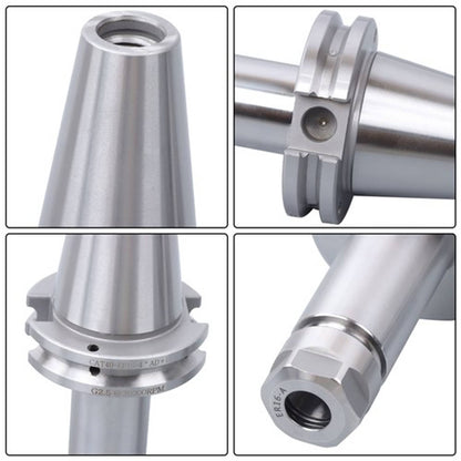 Solid Spare TOTAL 4 Pcs Tool Holder CAT40-ER16 short & long 0.0001 Runout Collet Chucks New