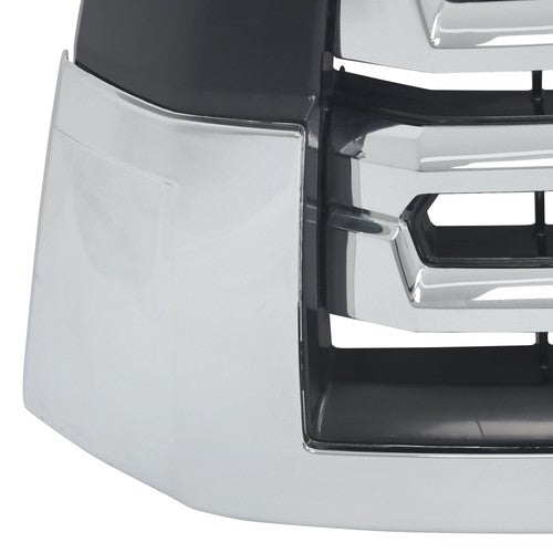 Solid Spare For Toyota Sequoia 2018 19-21 22 Chrome Front Upper Grille Without Hood Trim New